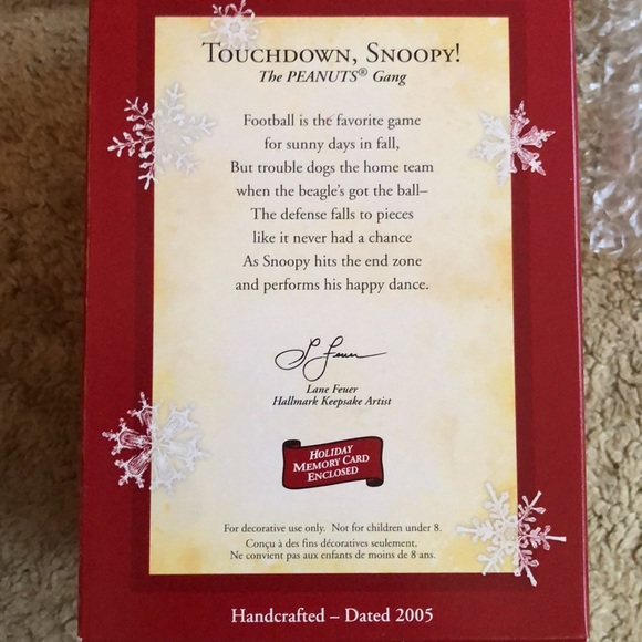 Hallmark Peanuts Gang Touchdown - Picture 2 of 3